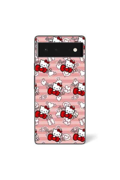 OEM Калъф, съвместим с Google Pixel 6, силиконов гел TPU модел, Hello Kitty, ...
