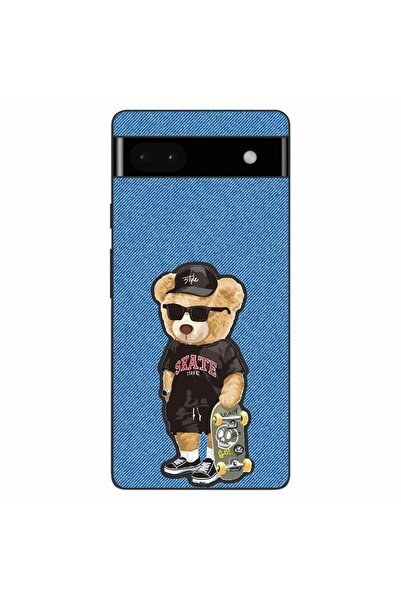OEM Husa compatibila cu Google Pixel 6A Silicon Gel Tpu Model Bear Skate Fashion