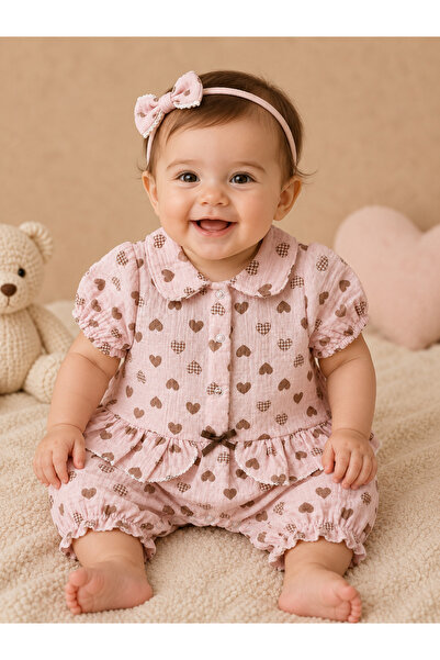 L'Olivier Muslin Baby Girl Rompers