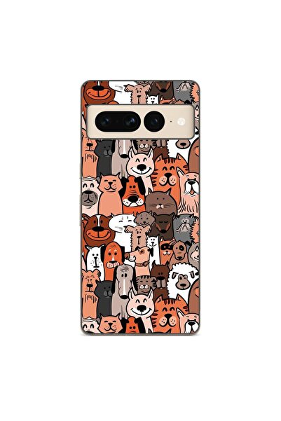 OEM Husa compatibila cu Google Pixel 7 Pro Silicon Gel Tpu Model Caini si Pis...
