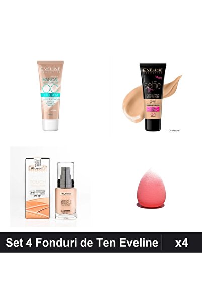 Eveline Set 4 Fonduri de Ten Eveline, Nuante , CCC Magical Selfie Time TLM Ve...
