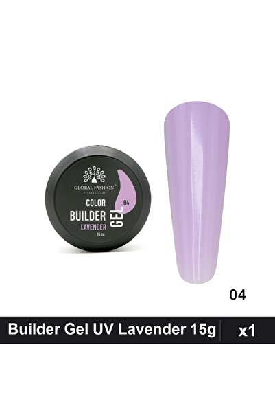 global fashion Color Builder Gel UV 15g Nr.04 Lavender, Constructie Unghii