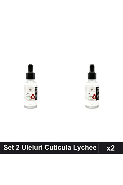 global fashion Set 2 Uleiuri Cuticula cu Pipeta, Aroma Lychee, 30ml Manichiura
