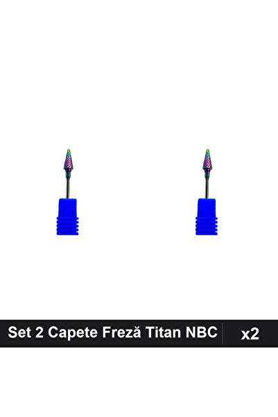 NAİLS Set 2 Capete Freză Titan NBC Conic Chameleon, Manichiură Profesională D...