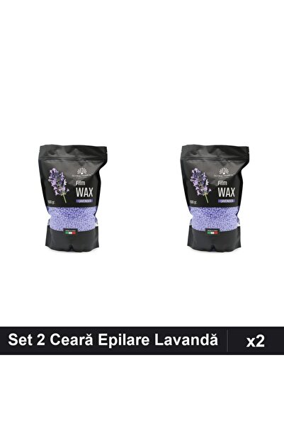 global fashion Set 2 Ceară Epilare Film Wax 450g Lavandă, Epilat Profesional