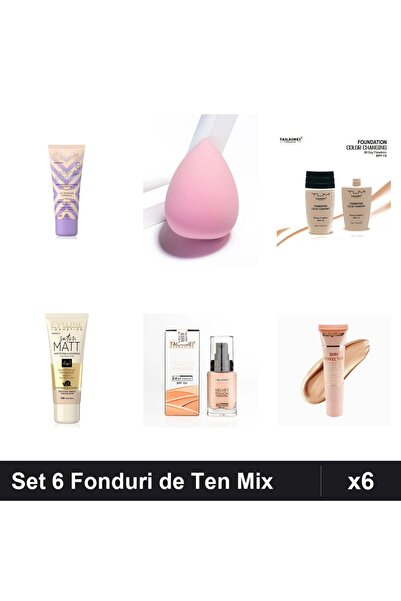 Eveline Set 6 Fonduri de Ten Mix, Nuante 02-104, Cosmetics, TLM, Ruby Rose, SPF