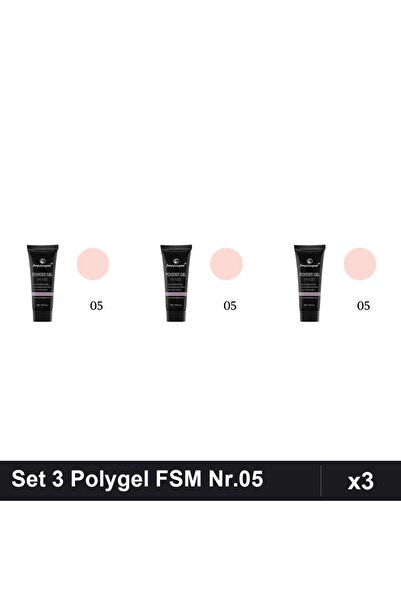 FSM Set 3 Polygel 30ml Nr.05, GelConstructie Unghii, Manichiura UV/LED