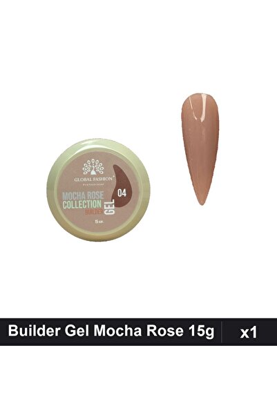 global fashion Builder Gel Mocha Rose 15g Nr.04, Constructie Unghii Gel UV/LED