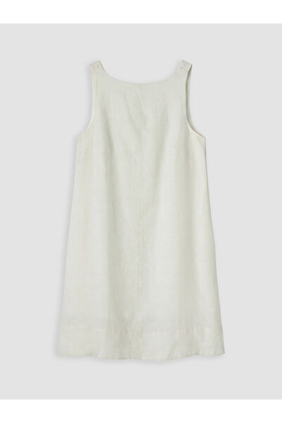 LC Waikiki Nevavm A-Line Linen Blend Mini Dress with a Difference