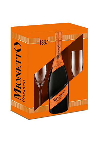 Angelli Pachet Mionetto Prosecco D.O.C. Portocală 0.75l + 2 pahare