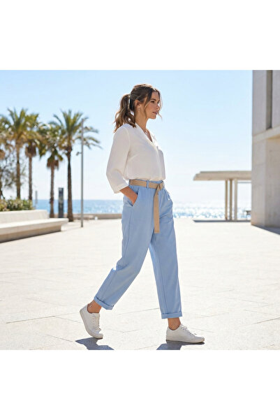 OEM Women's Non-Iron Pants with Belt - Universal Size SM
