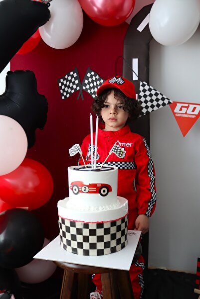 Mum Design Gifts FORMULA-F1 KIRMIZI YARIŞÇI KOSTÜMÜ