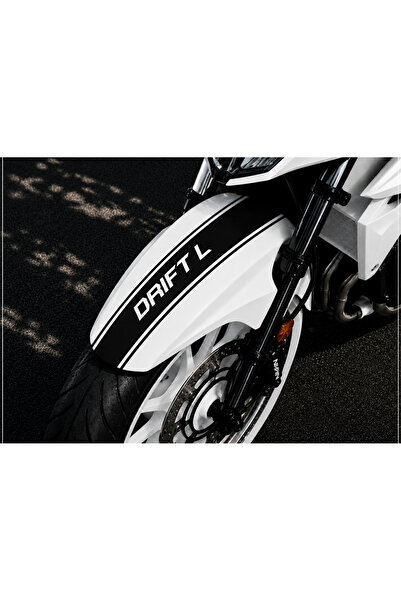 AlpiLeo Drift L Ön Çamurluk Stickerı | Siyah Tek Renk Kesim Folyo | Motosikle...
