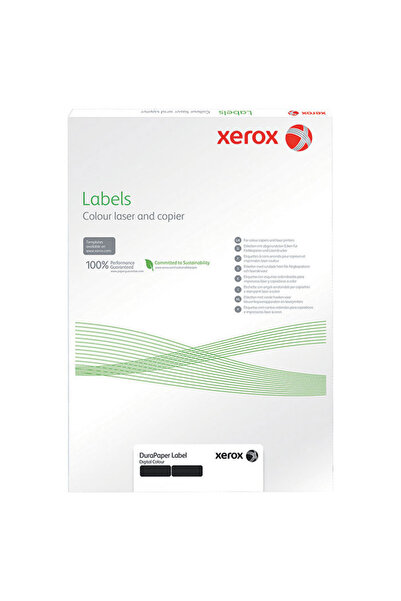Xerox Autocolant A4 din polietilenă, alb, 240g, 50 coli/foaie, TESLIN