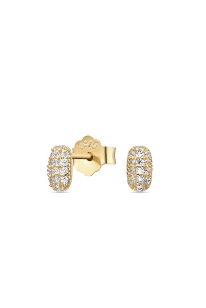 Lisa&Co. Cercei Argint Paved Pod Argint placat cu rodiu / Zircon / Alb