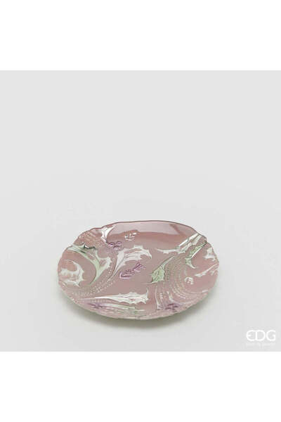 EDG Armonia Sibiu Flat Glass Plate Bisanzio Antique Pink - 21 cm