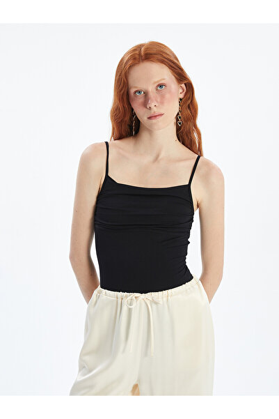LC Waikiki Nevavm Square Neck Women's Bodysuit with a Difference