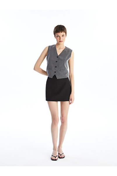 LC Waikiki Nevavm Women's Slim Fit Straight Skirt with a Difference