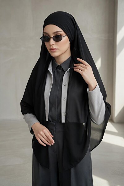 Aisha's Design Connectable Non-Slip Combed Cotton Inner Layer, Chiffon Shawl,...