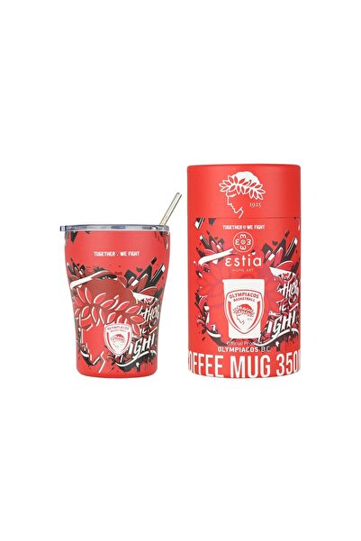 estia Θερμος Coffee Mug Olympiacos Bc Edition Together We Fight 350ml 00-27223