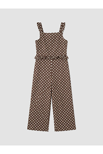 LC Waikiki Nevavm Polka Dot Girl's Salopet with a Difference