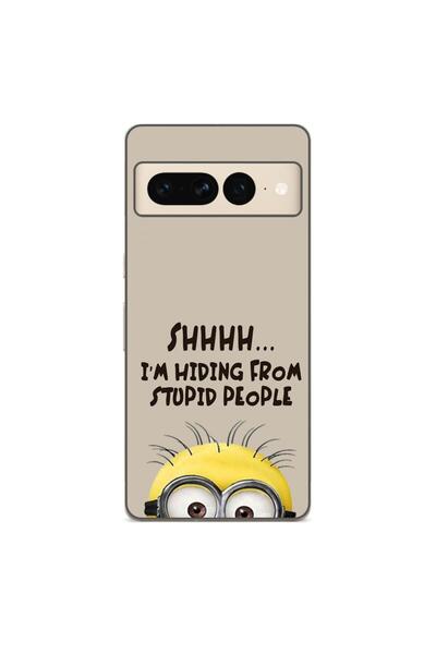 OEM Husa compatibila cu Google Pixel 8 Pro Silicon Gel Tpu Model Mesaj Minion...