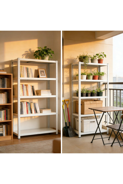 GENERIC4 Storage Rack, Steel Shelving Unit, Five-Tier Storage Rack, 90*55*183...