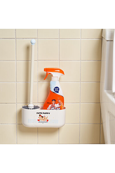 OEM Toilet brush with holder and integrated storage space, 40 x 20 x 8.5 cm, ...