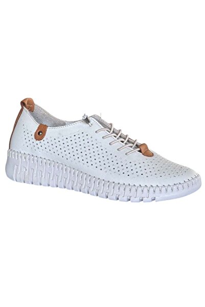 CEX 26Y Nbl04 Cream Women's Comfort Leather Shoes