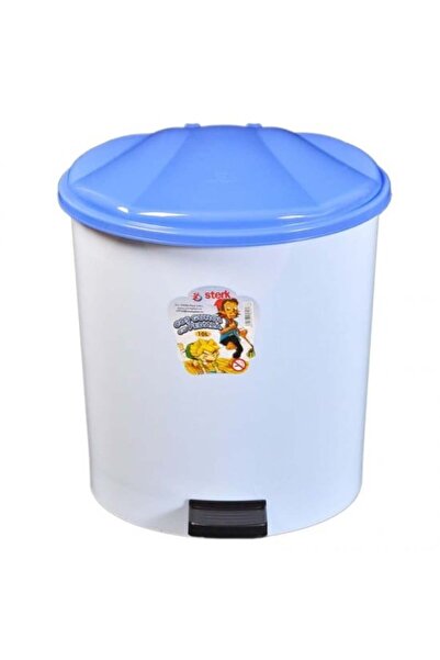 sterk Plastic Trash Can 10L with Pedal and Lid, Resistant and Hygienic,