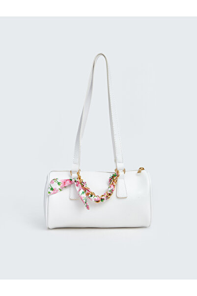 LC Waikiki Leather Look Women's Shoulder Bag with Scarf Detail