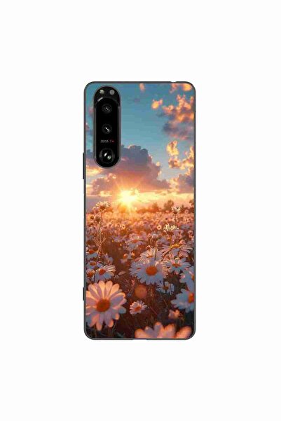 OEM Husa compatibila cu Sony Xperia 5 III Silicon Gel Tpu Model Rasarit cu Flori