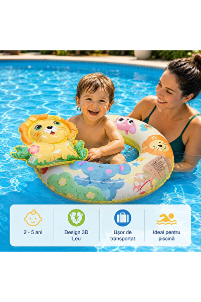 MC Micostore Colac inot copii 2-5 ani, gonflabil, 70 cm, pentru mare si pisci...