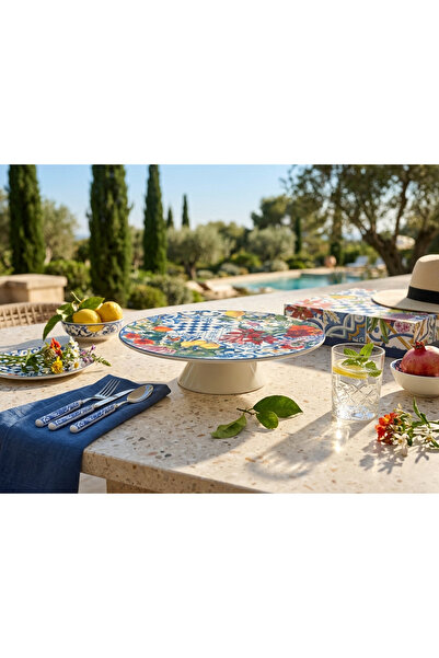 618 CONCEPT Italy Garden Porcelain Cake Stand 26X9.5 cm