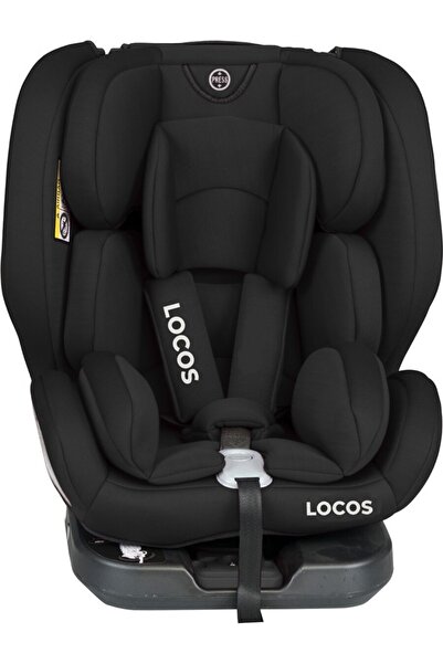 locos 360 Derece Dönebilen İzofix Destekli (0-36) kg Çocuk Oto Koltuğu Siyah