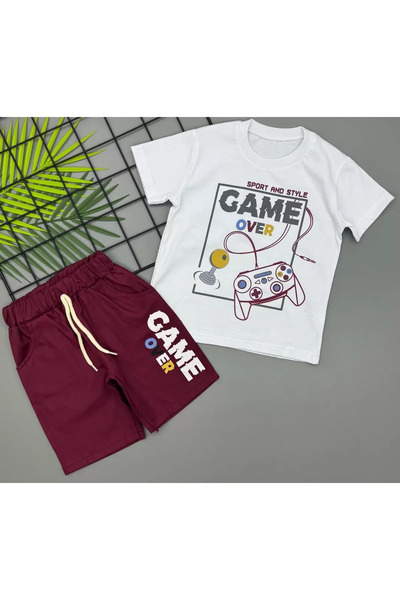 DMR Elegance طقم أطفال مطبوع عليه Game Over للأعمار من 3/5 سنوات
