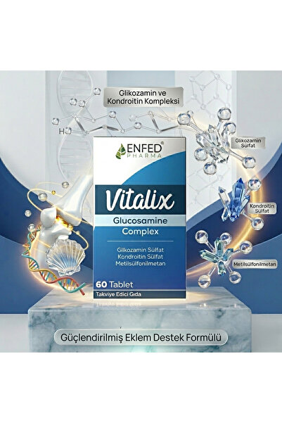 ENFED PHARMA Vitalix Glucosamine Complex | Eklem Desteği için Glukozamin, Kon...
