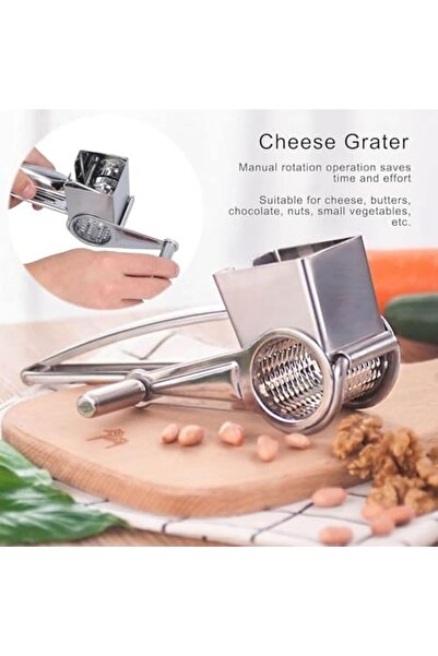Yıldızan Nzr Beautestore Rotary Cheese Grater – Manual Handled Cheese and Nut...