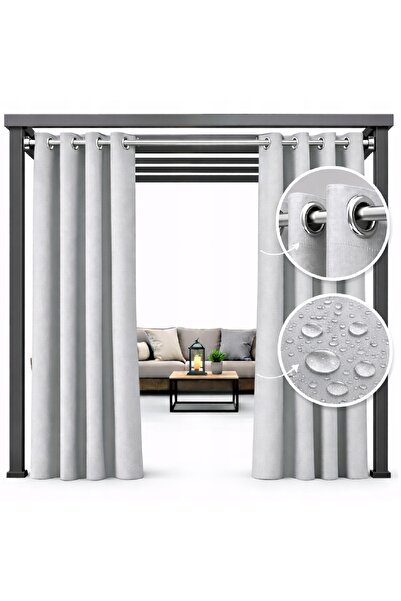 NOW-ART , Ready-made Drapery Curtain , Elegant Design, 155x200 cm, Grey, Poly...