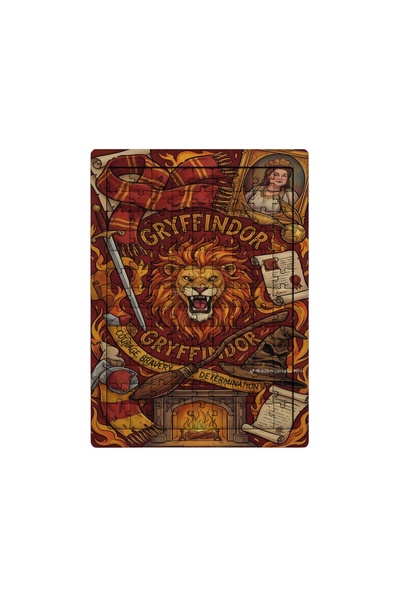 Ghostbastır Harry Potter Gryffindor 99 Piece Standing Puzzle – Decorative Chi...