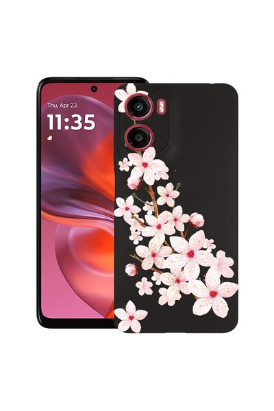 bestcase ¬Æ Husa pentru Motorola Moto G05, Spring Flower, Slim Silicon 0.8MM,...