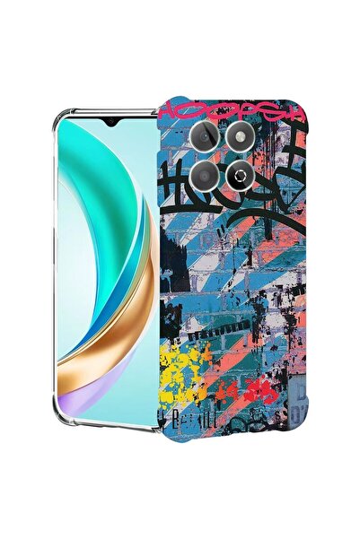 bestcase ¬Æ Husa compatibila Honor X8C, Anti Shock 1.5MM, Graffiti Wall, Prot...