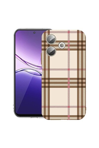 bestcase ¬Æ Husa Clear Silicon pentru OPPO A5 Pro 5G, Plaid, 2042415 T 903