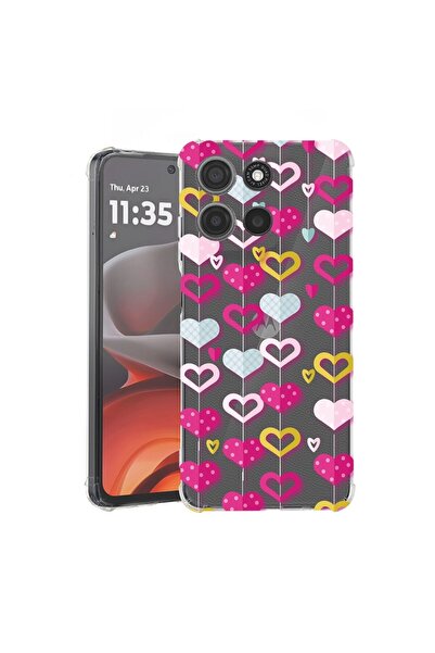 bestcase ¬Æ Husa pentru Motorola Moto G15, Anti Shock 1.5MM, Lovely Hearts, P...