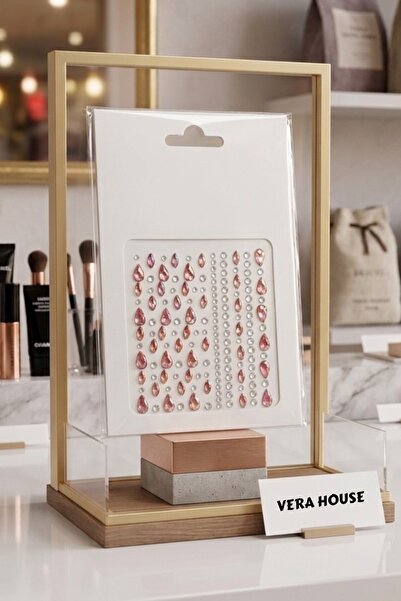 VERA HOUSE Kendinden Yapışkanlı Yüz Taşı Festival Ve Makyaj Taşı Vücut Ve Nai...