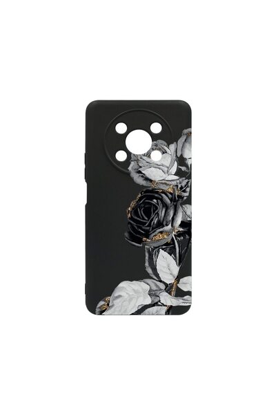 bestcase Λεπτή Θήκη Σιλικόνης 0.8MM, Συμβατή με Honor Magic4 Lite, Μαύρο Ροζ,...