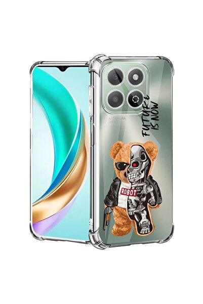 bestcase Husă pentru Honor X7c / 200 Smart cu design Jumătate Robot Jumătate ...