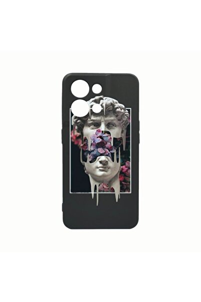 bestcase Husa Silicon, Compatibila cu Oppo Reno8 Pro, David Statue, Rezistent...