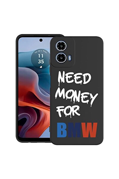 bestcase Θήκη για Motorola Moto G45 με σχέδιο  "Need Money For BMW ", TPU Ματ...