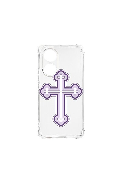 bestcase Husa Anti Shock 1.5MM, compatibilă cu OPPO A18, Purple Cross, Tehnol...